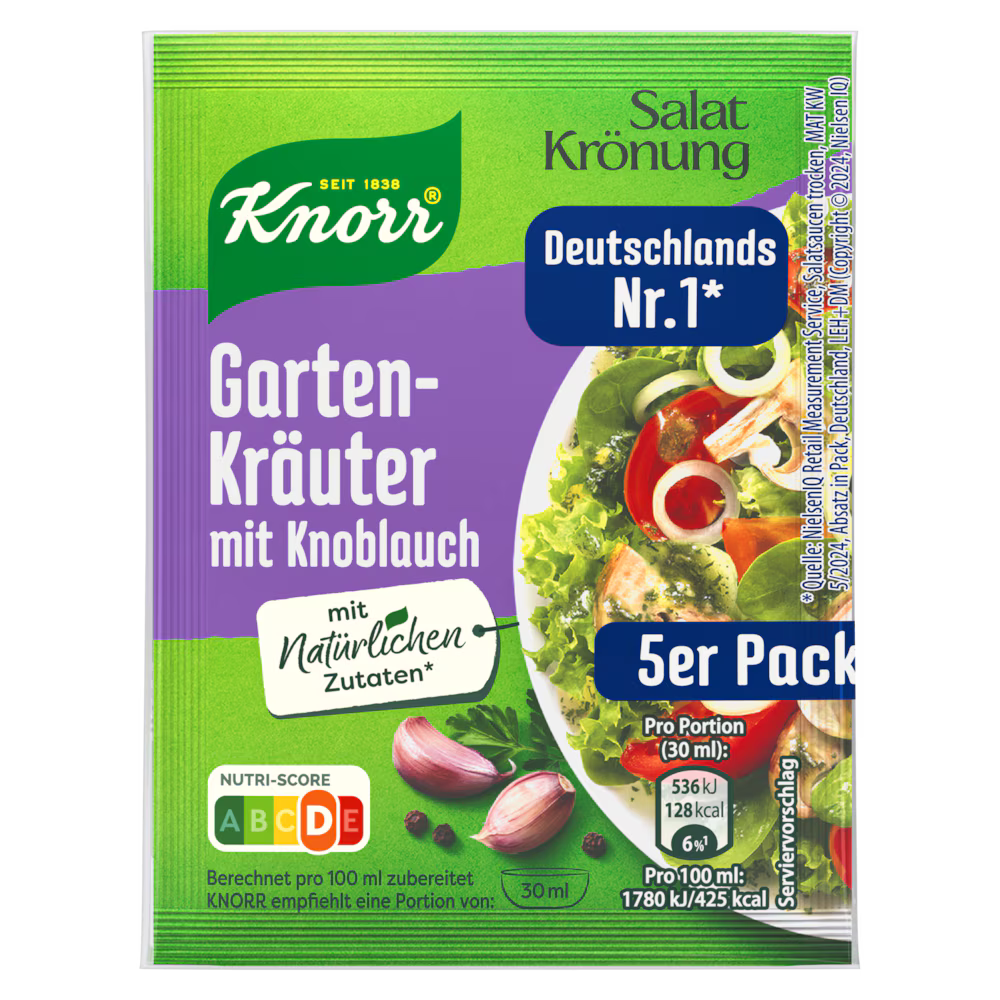 Knorr Salad Dressing Garden Herbs Garlic Dressing 5-pack