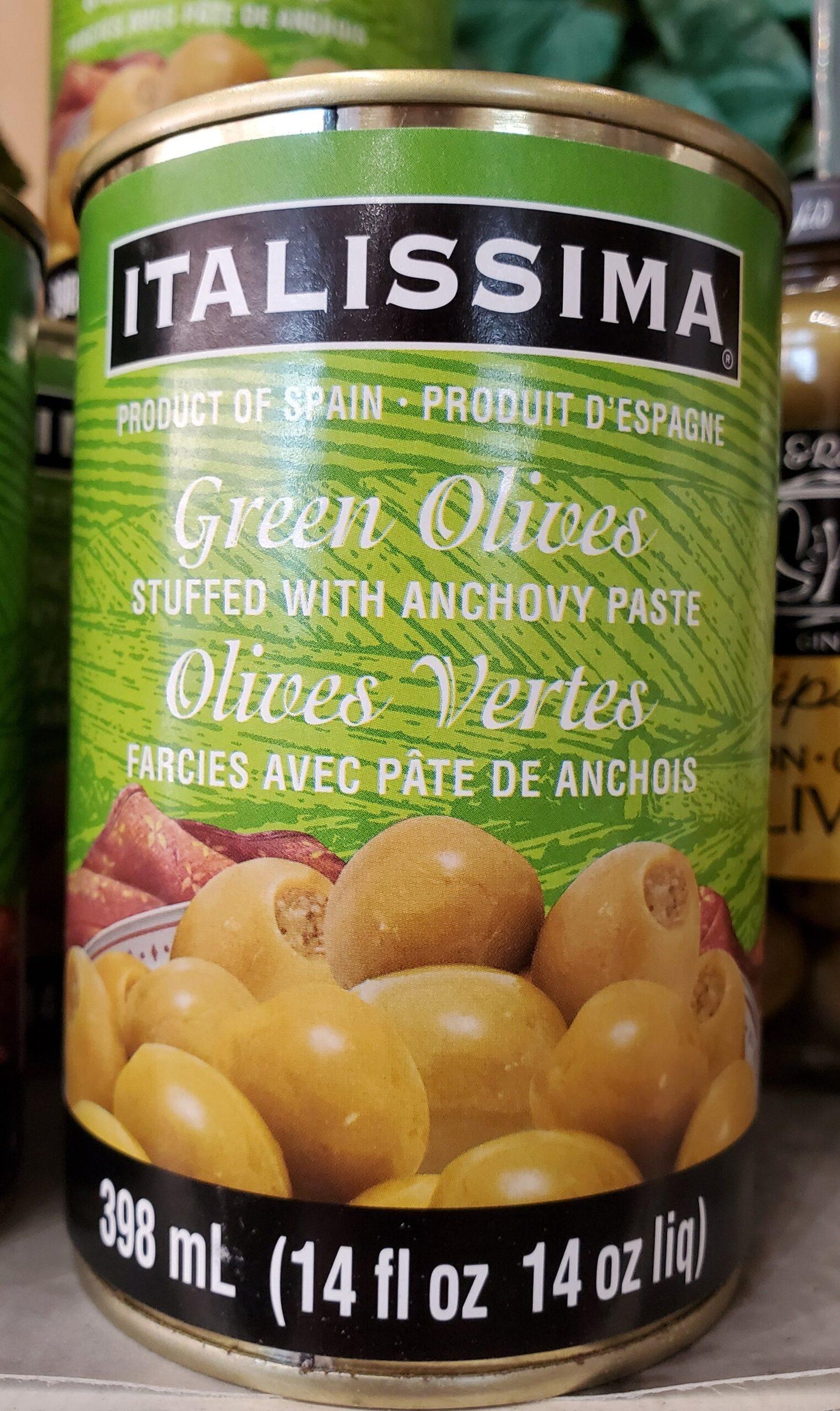 Green Olives stuffed with Anchovy Paste – Italissima