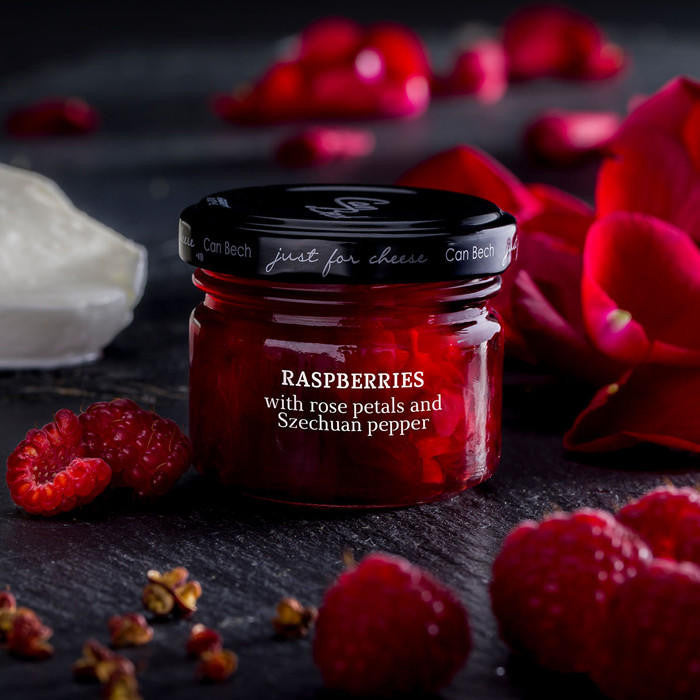 JUST FOR CHEESE Raspberries - Rose+Pepper Sweet Sauce, 72g