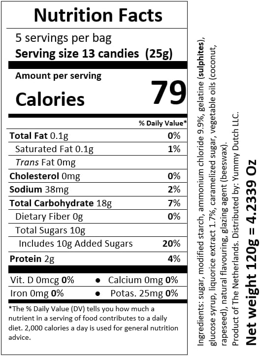Venco Dubbel Zout I Double Salt Licorice the Dutch Classic I 120g 4.23 ounce