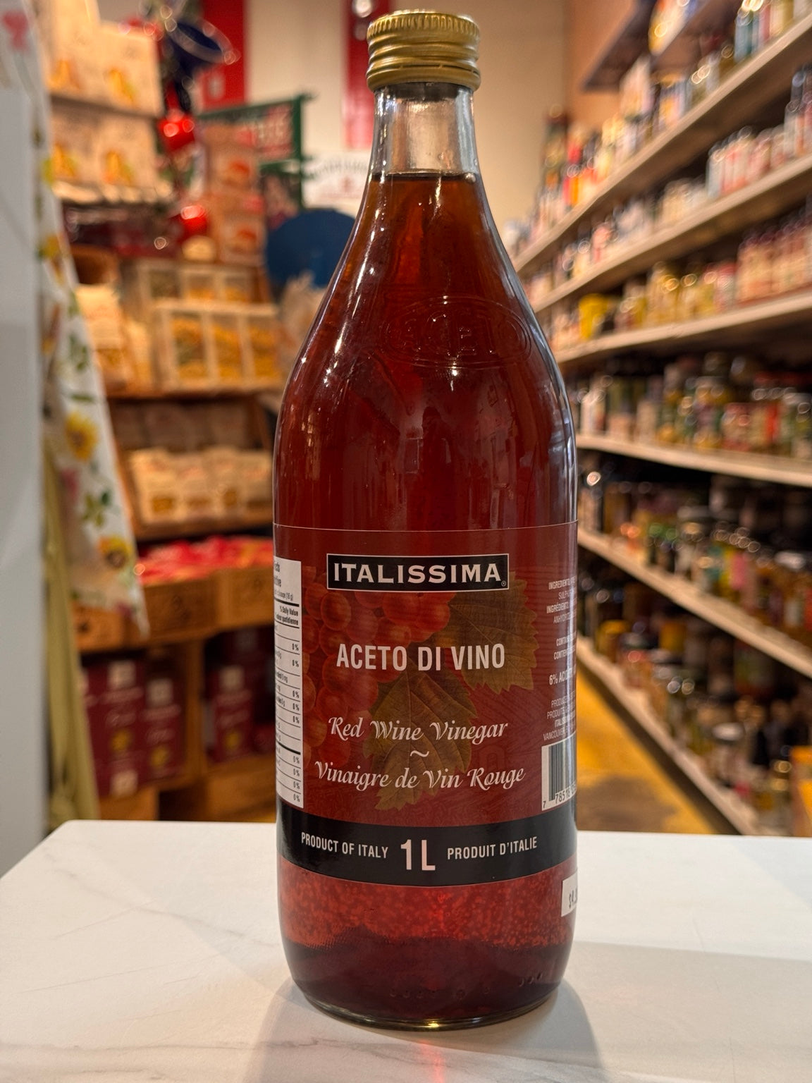 Italissima Red Wine Vinegar (Aceto di Vino) – 1L | Imported from Italy