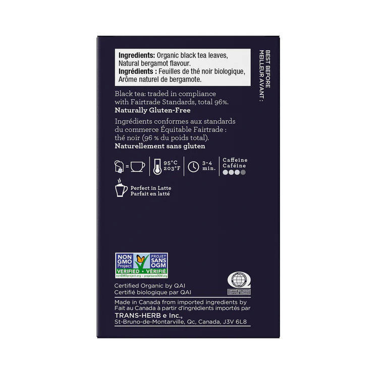 Classic Earl Grey Organic Fairtrade Black Tea