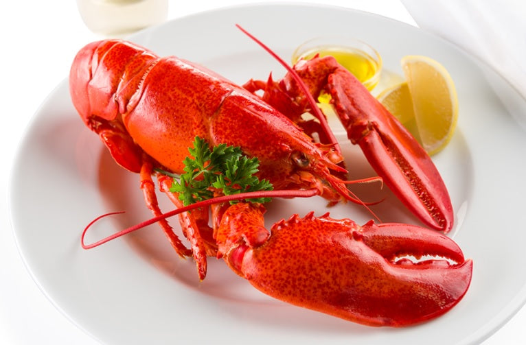 Cooked Lobster with Butter and Herbs
