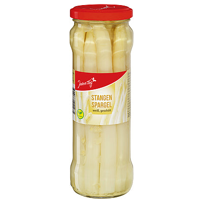 Jeden Tag Stangenspargel weiß, geschält 370ml