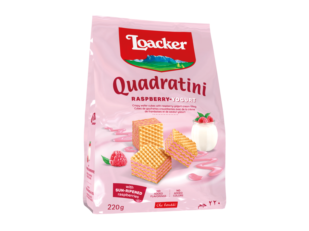 Quadratini Raspberry-Yogurt