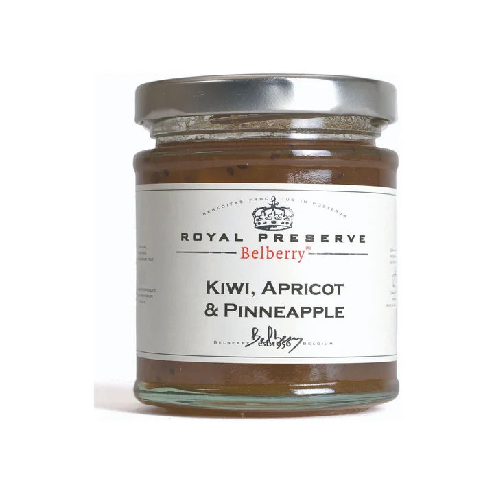 KIWI, APRICOT & PINEAPPLE PRESERVE, BELBERRY ROYAL PRESERVES