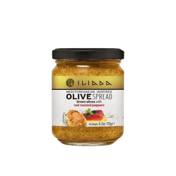 Iliada Green Olive Spread with Red Roasted Peppers
