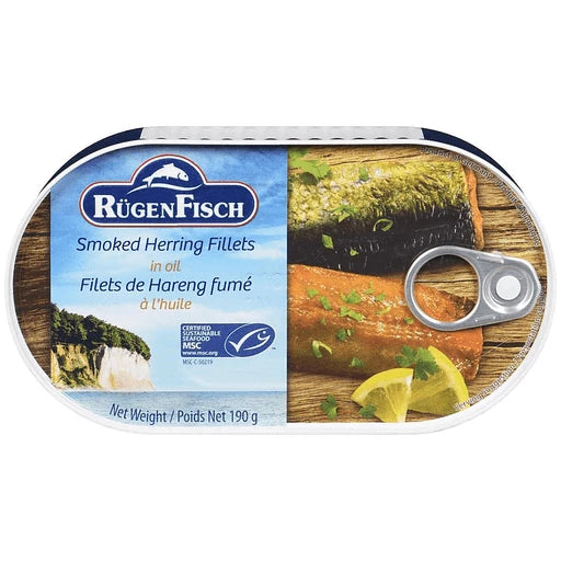 Rugen Fisch Herring Fillets Smoked Oil