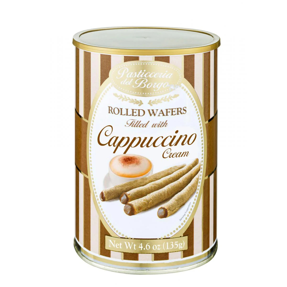 Pasticceria del Borgo | Cappuccino Cream Rolled Wafers 135g