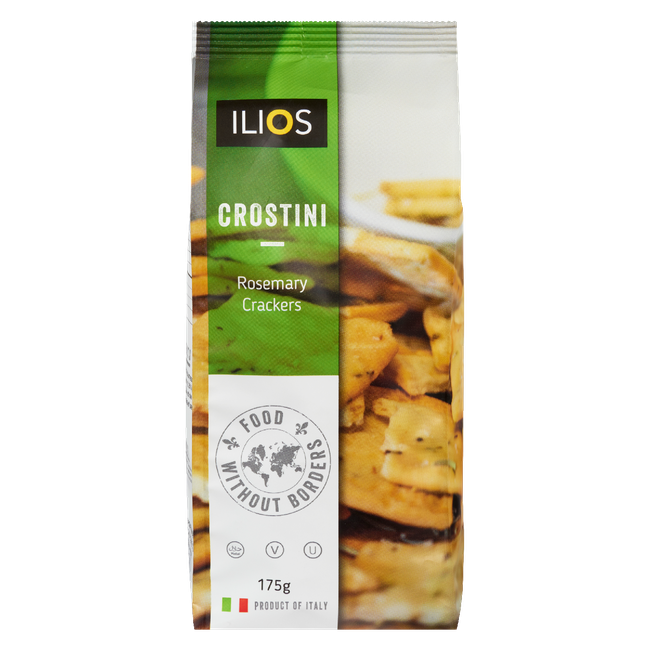 Ilios - Crostini Olive Rosemary Crackers