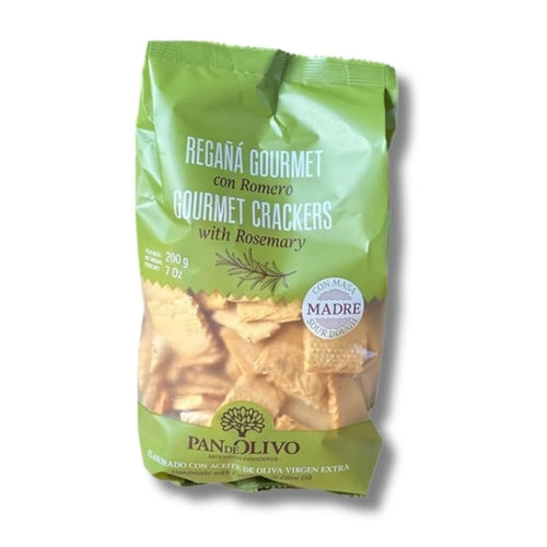 Pan De Olivo - Gourmet Crackers with Rosemary 200g, 1 Each