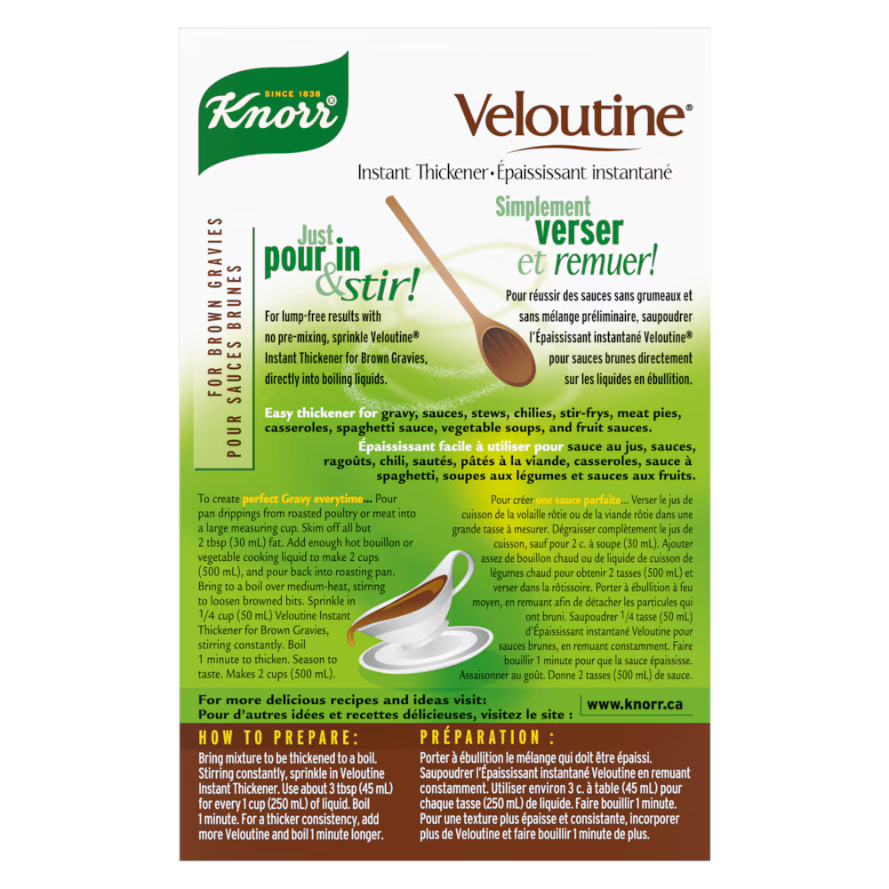 Knorr® Veloutine Instant Thickener for Brown Gravies