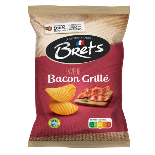 Grilled Bacon Flavored Ribbed Brets Chips