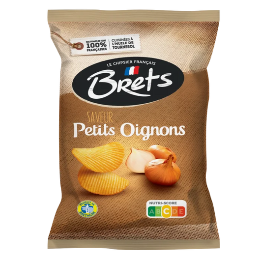 Brets wavy potato chips with scallion flavor