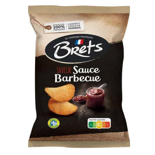 Brets Wavy Chips with Barbecue Sauce Flavor