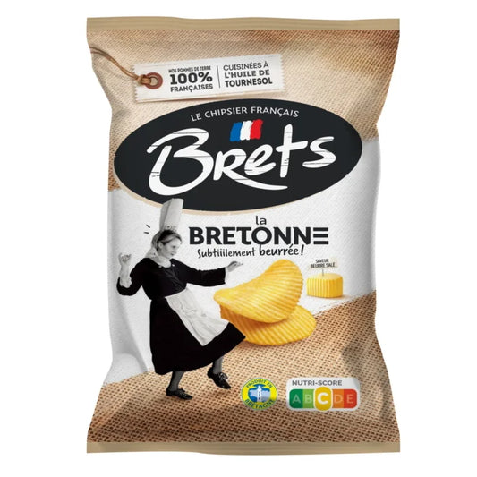 Brets wavy chips, salted butter flavor