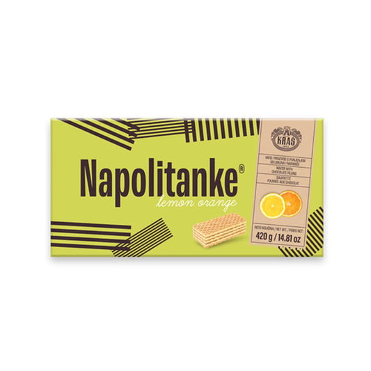 Kras Napolitanke Wafers Lemon Orange 420 g