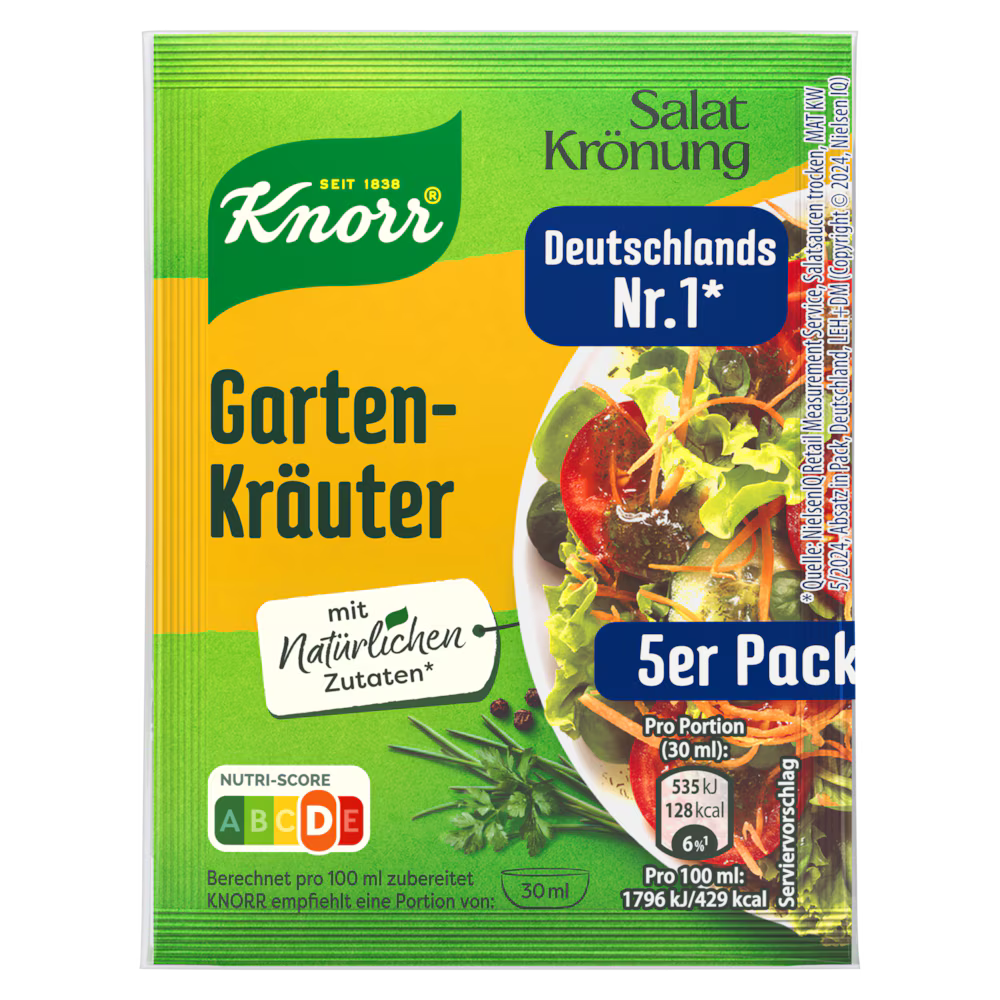 Knorr Salatkrönung Gartenkräuter Dressing 5er-Pack