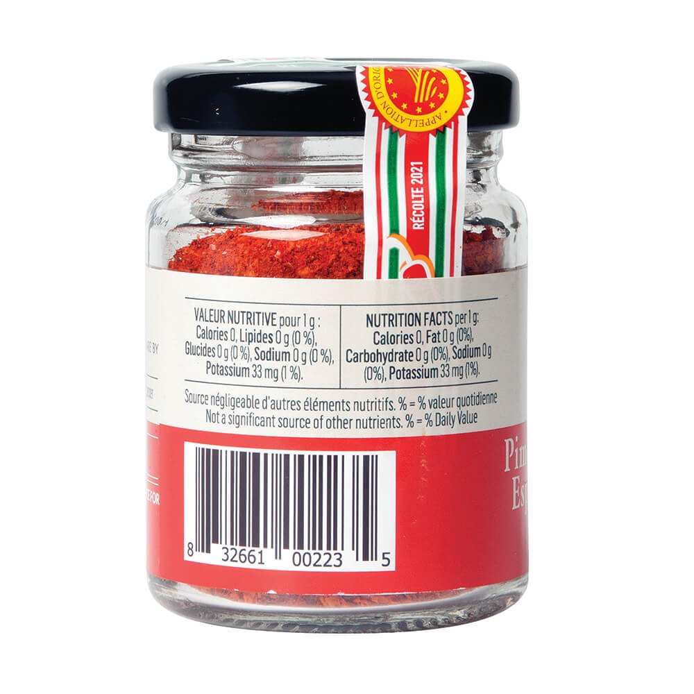Espelette pepper PDO