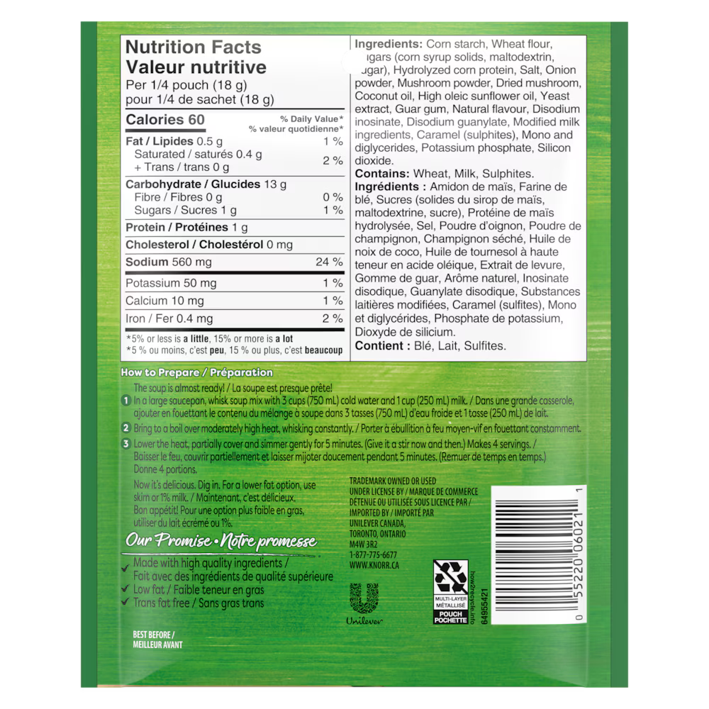 Knorr® Cream of Mushroom Soup Mix
