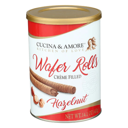 Cucina & Amore  Hazelnut Wafer Rolls