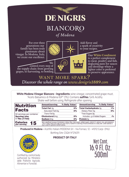 Biancoro Sweet Wine Vinegar