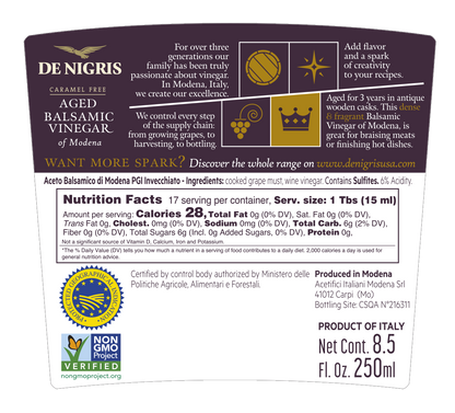 Dense & Fragrant Balsamic Vinegar of Modena - High Density