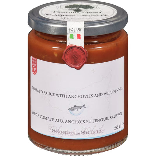 Frantoi Cutrera Segreti Di Sicilia Tomato Sauce With Anchovies And Wild Fennel 266 ml