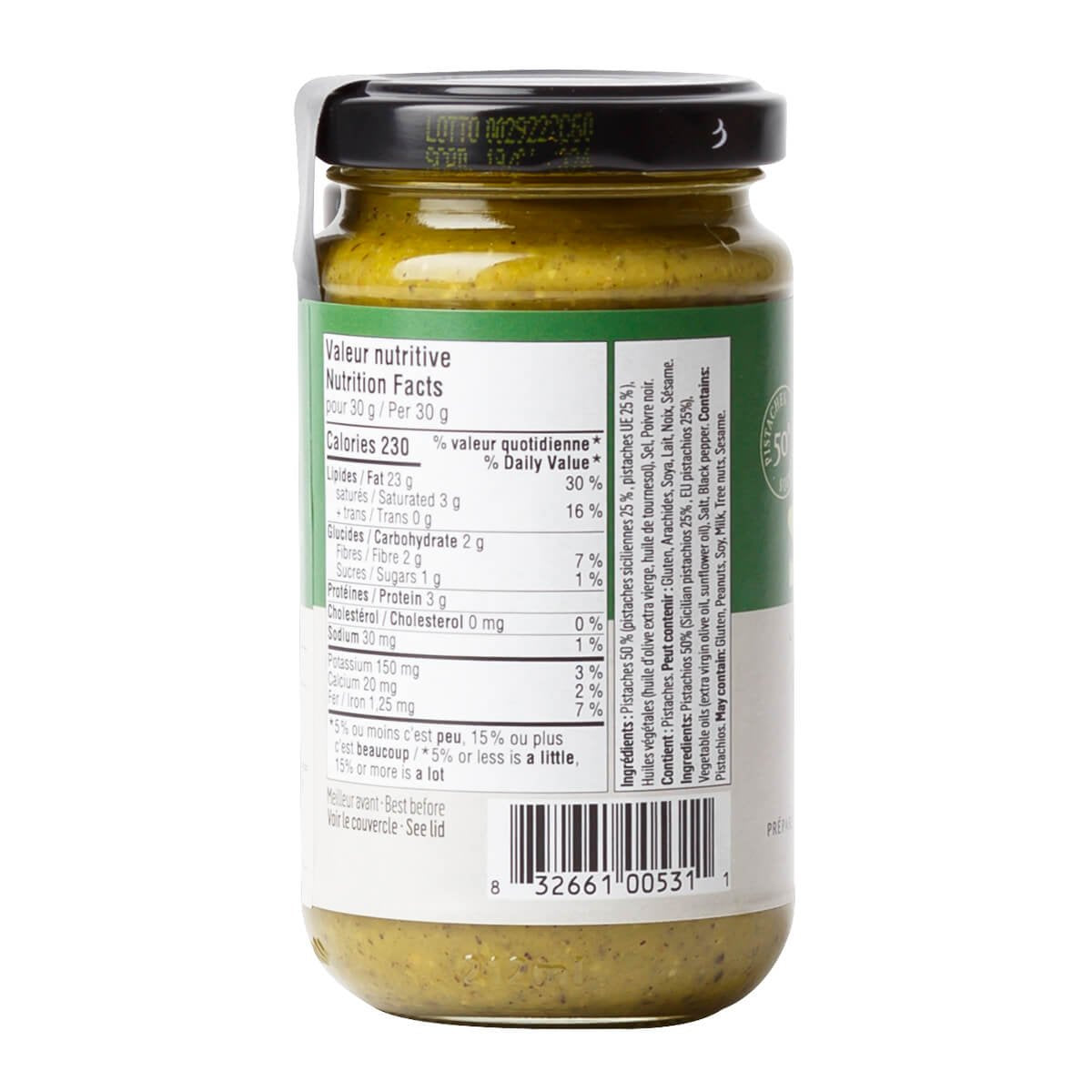 Pistachio pesto