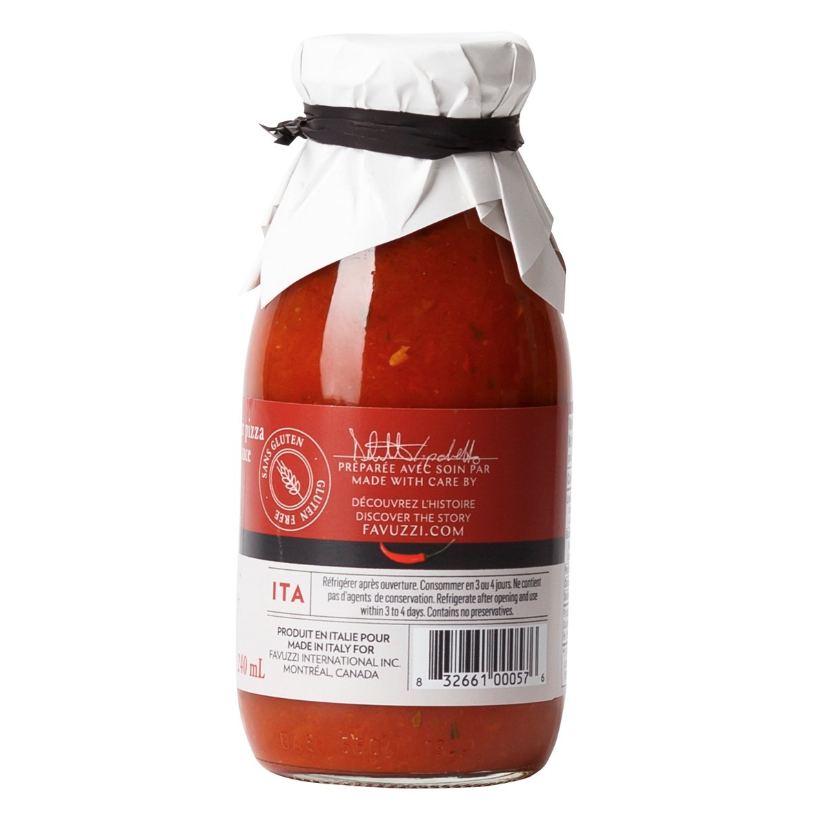 Spicy tomato pizza sauce