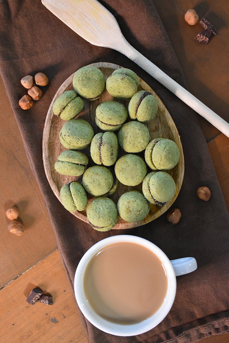 Baci di Dama - Cocoa & Pistachio