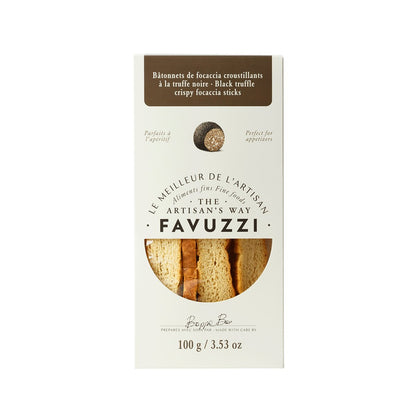Black truffle crispy focaccia sticks