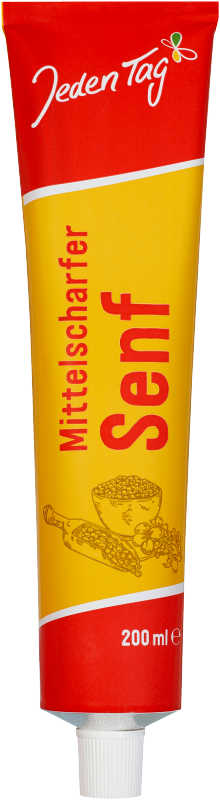 Jeden Tag Medium Hot Mustard (Mittelscharfer Senf) 200ml