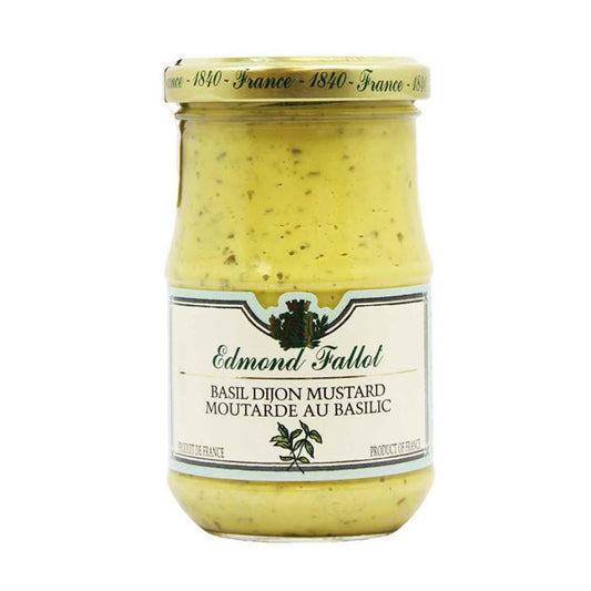 EDMOND FALLOT Basil Dijon Mustard, 190ml