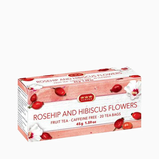 3 Crown Rosehip and Hibiscus Flowers Tea3 Crown