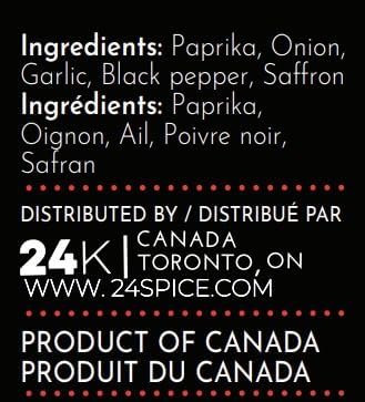 24K Paella Seasoning with Saffron - 60g | All , Spanish Cuisine, Prepare Gourmet Restaurant Quality Paella at Home