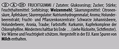 Haribo Pasta Frutta Fizz, Gummy Bears, Wine Gum, Fruit Gum, in a Bag, 175 g