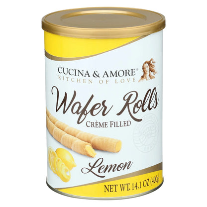Cucina & Amore  Lemon Wafer Rolls