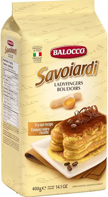 Balocco Savoiardi Ladyfingers 400g Italian Baking Biscuits – Tea Biscotti & Tiramisu Baking | Italian Import
