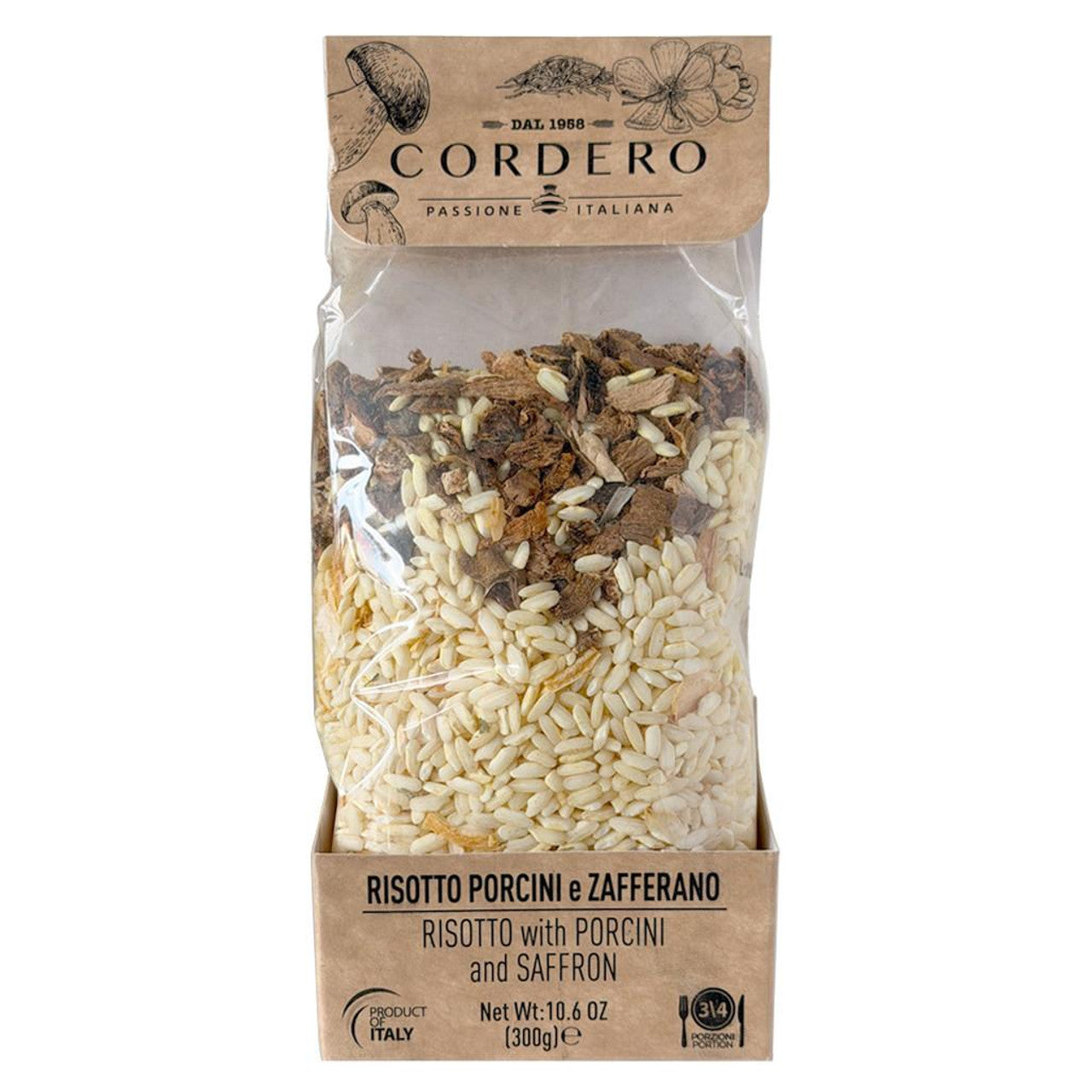 CORDERO Risotto with Porcini Mushrooms and Saffron, 300g