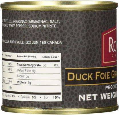 Rougie Foie Gras with Truffles Fully Cooked, 3.17 oz