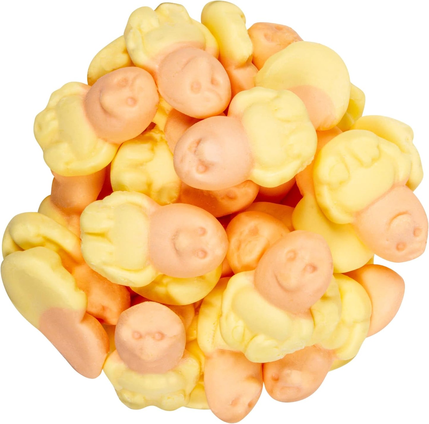 Squashies, Soft & Chewy Marshmallow Easter Candy, Orange and Pineapple Flavour, 160 grams
