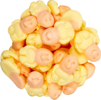 Squashies, Soft & Chewy Marshmallow Easter Candy, Orange and Pineapple Flavour, 160 grams