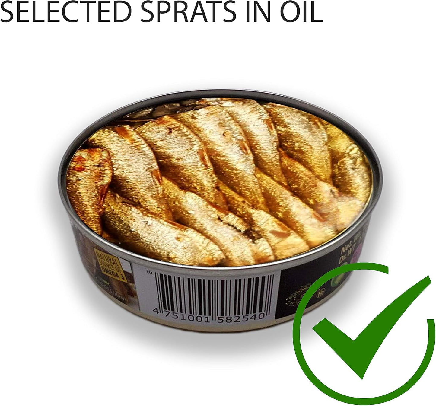 Riga Gold Shproti, Sprats in Oil, 160g