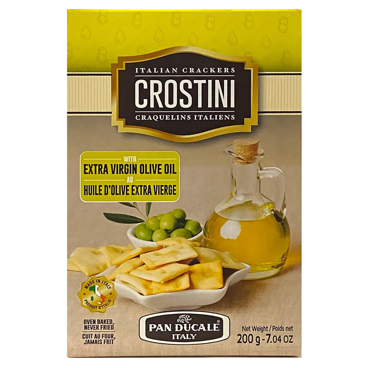 Crostini Crackers - Extra Virgin Olive Oil, 200g