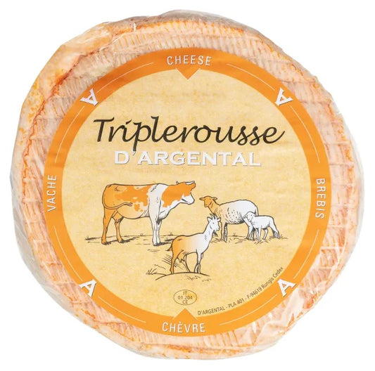 Triplerousse D’Argental (sheep, cow, & goat) Cheese