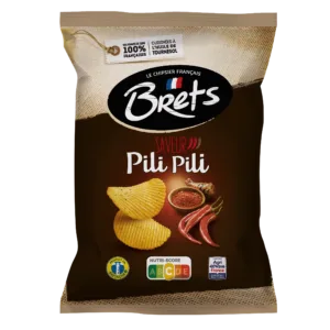 Brets wavy chips with Pili Pili flavor