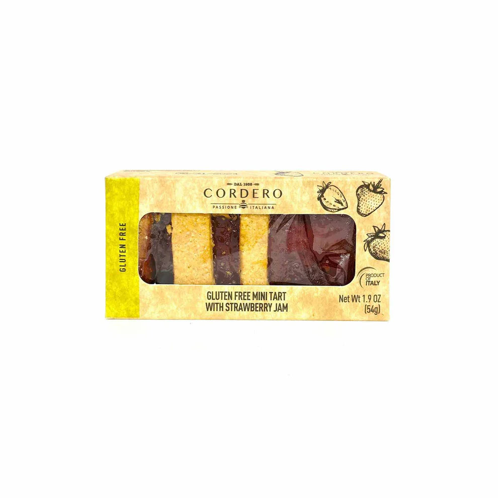 CORDERO GLUTEN FREE MINI TART WITH STRAWBERRY JAM 1.9oz