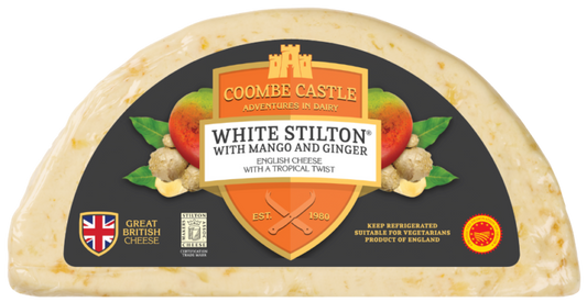 Coombe Castle White Stilton with Mango & Ginger