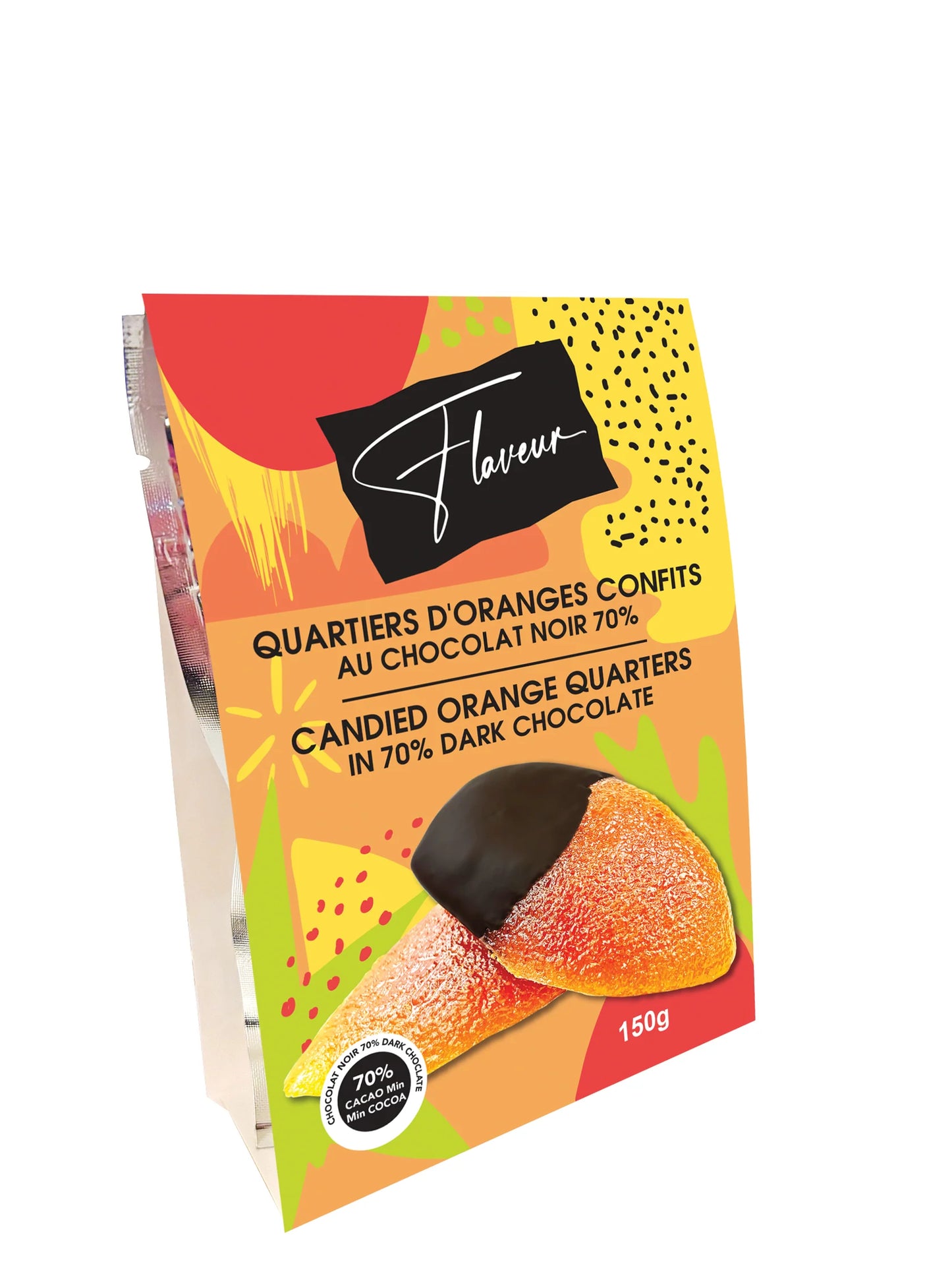Candied Orange Quarters in 70% Dark Chocolate